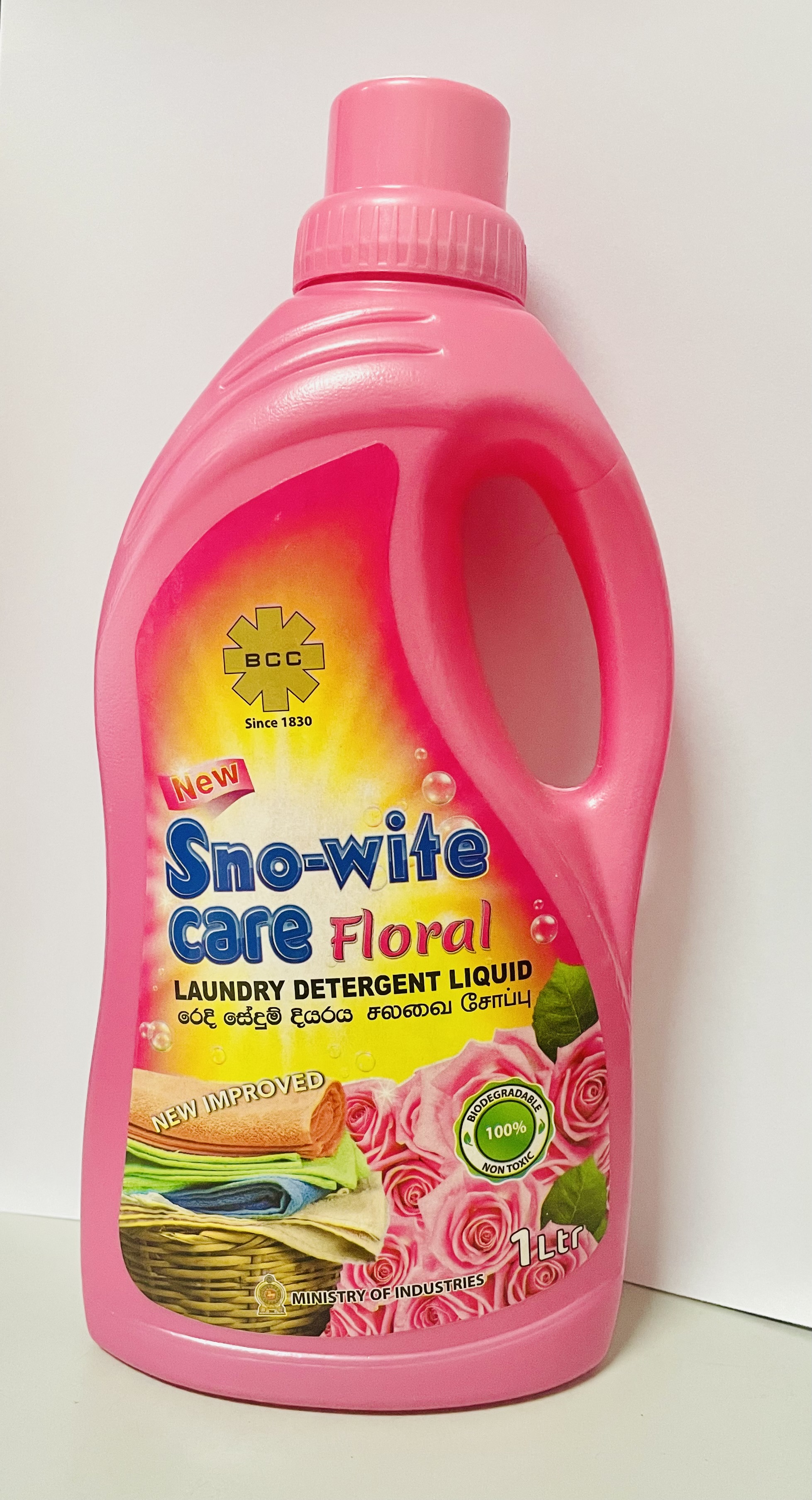 B C C Sno Wite Care Detergent Liquid 01 Ltr